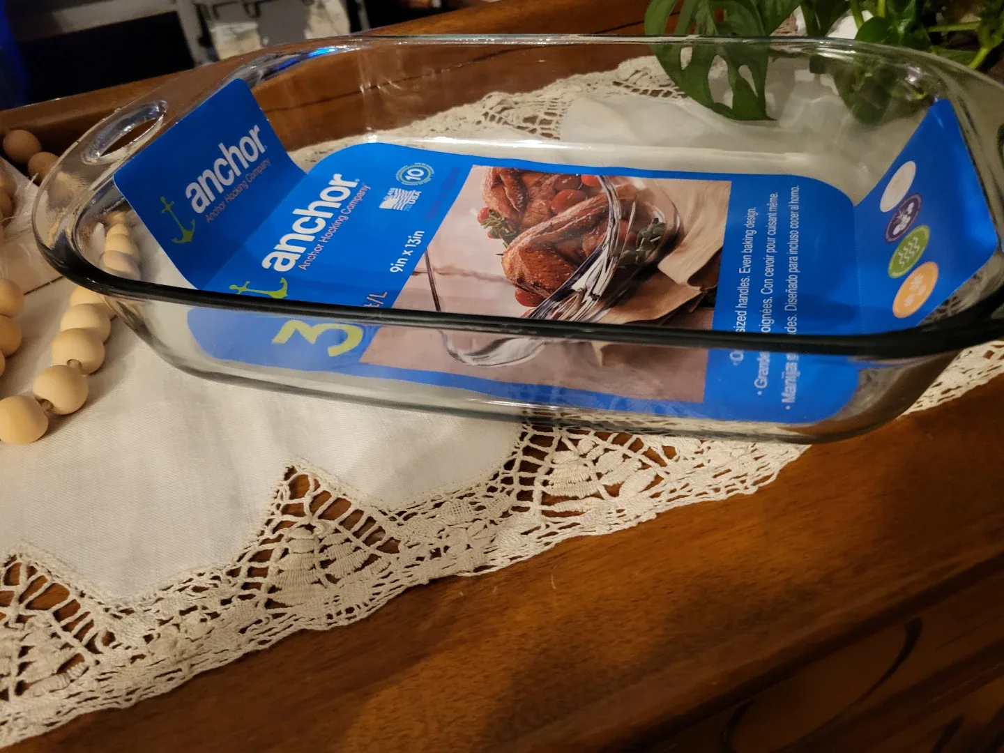 Anchor Hocking 9x13 Glass Baking Dish - New image indicator(2)