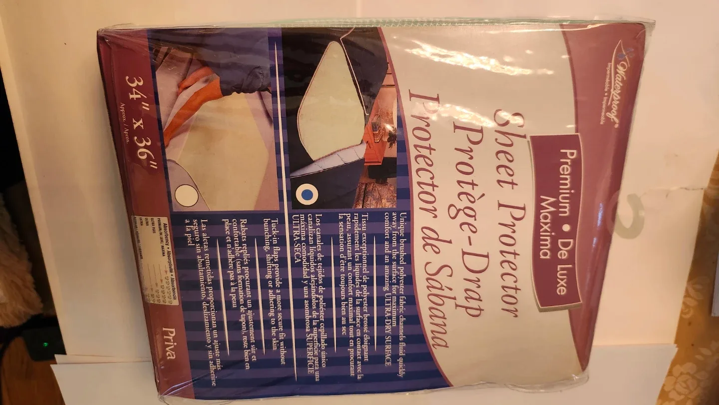 Brand New Priva Premium De Luxe Sheet Protector 34" x 36"