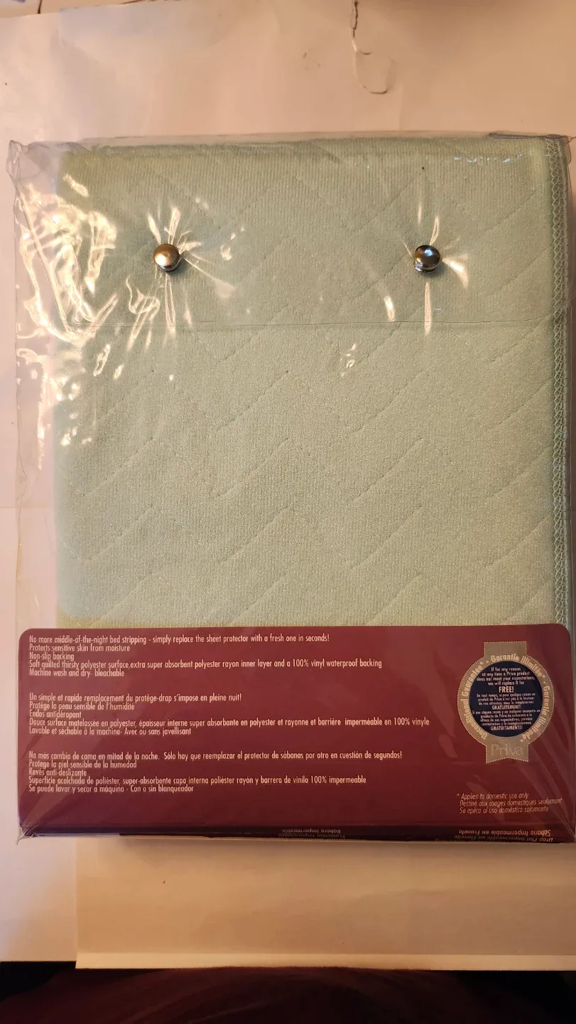 Brand New Priva Premium De Luxe Sheet Protector 34" x 36" image indicator(4)