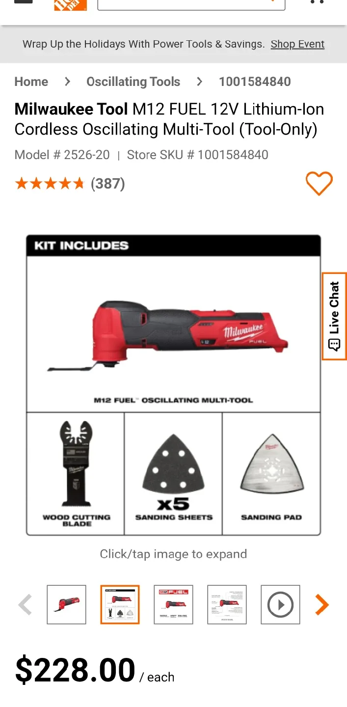 Milwaukee M12 FUEL Oscillating Multi-Tool (Tool-Only) thumbnail