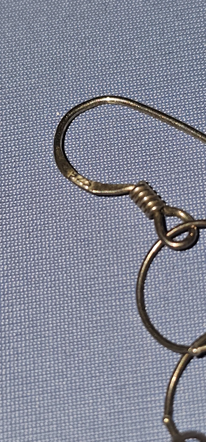 🥕Flower Drop Earrings sterling silver 9.25🥕 - photo 2