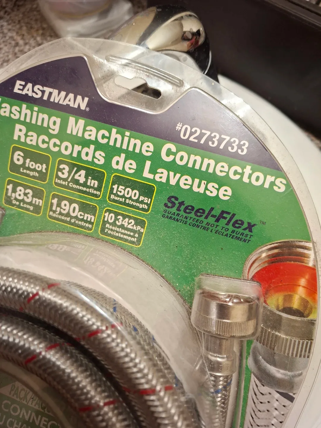 Eastman Washing Machine Connectors - 6ft image indicator(3)