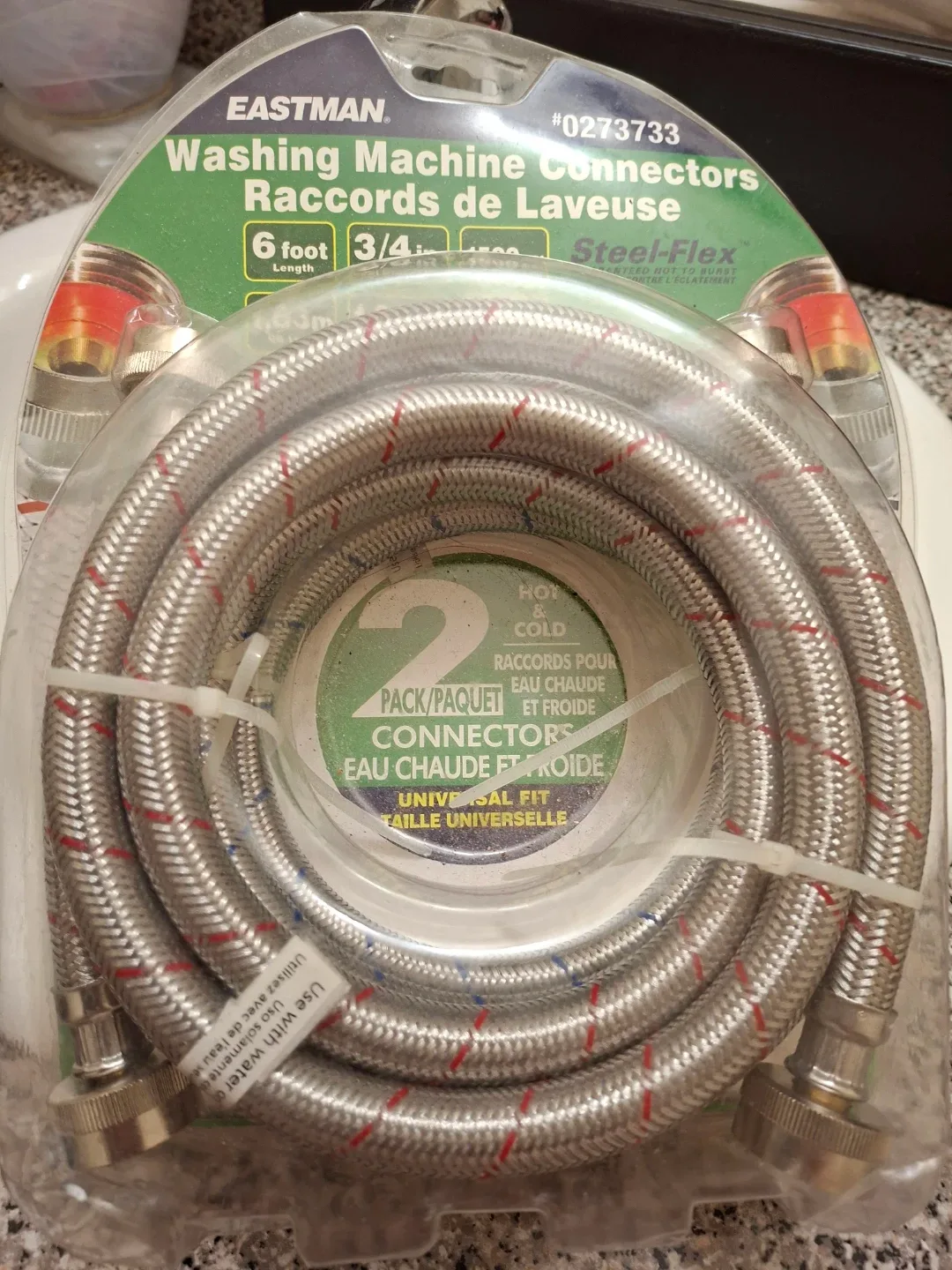 Eastman Washing Machine Connectors - 6ft image indicator(5)