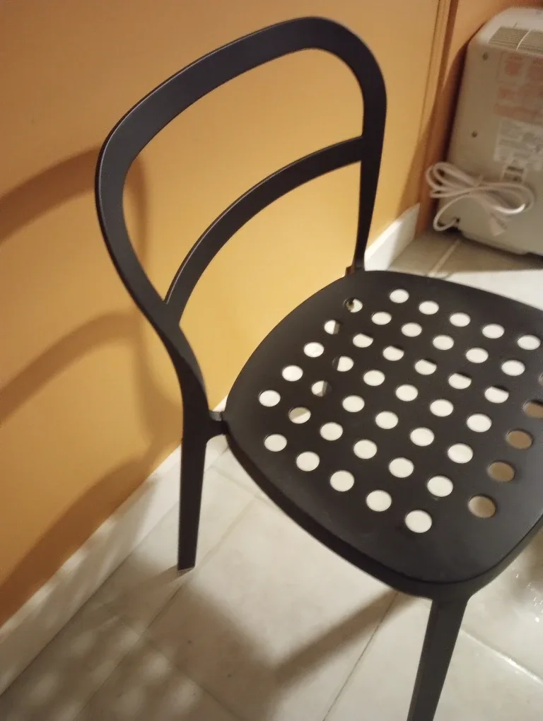 IKEA Reidar Aluminum Chair - Black image indicator(5)