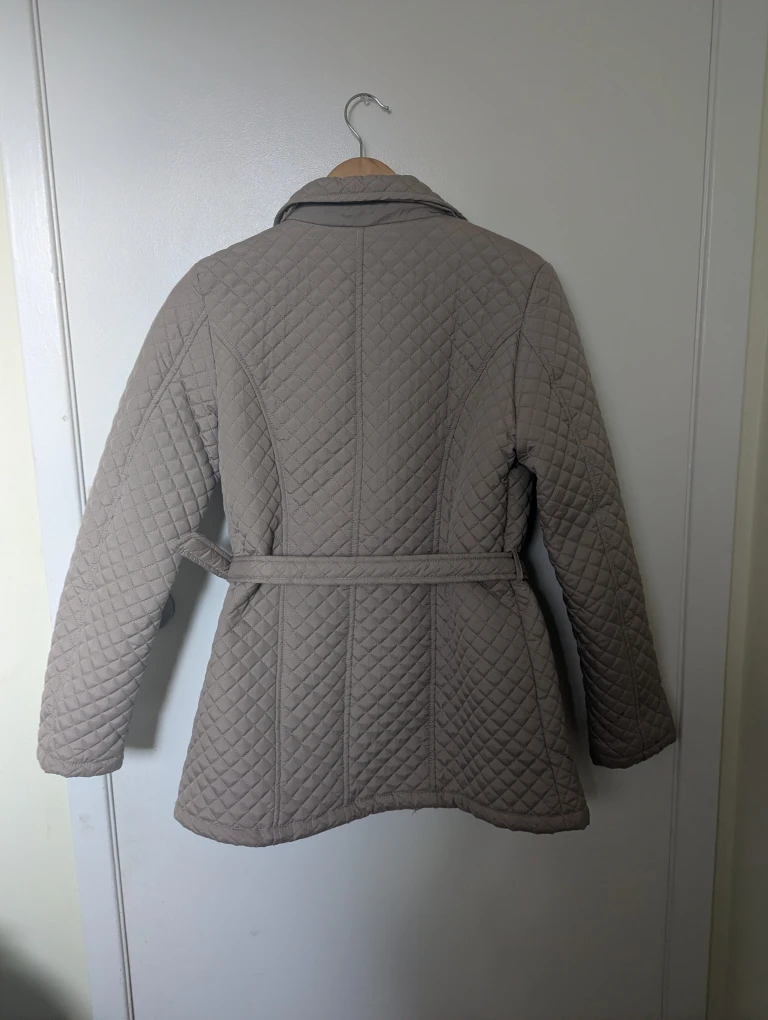 Apolgy Quilted Beige Jacket Size Large - photo 2