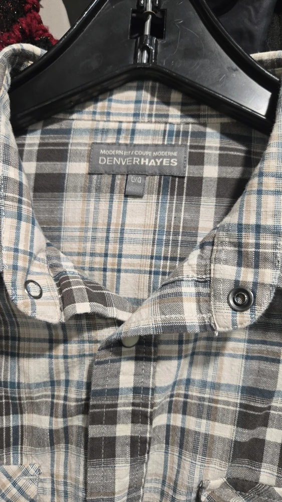 Denver Hayes AC/DC Plaid Shirt - Size L - photo 2