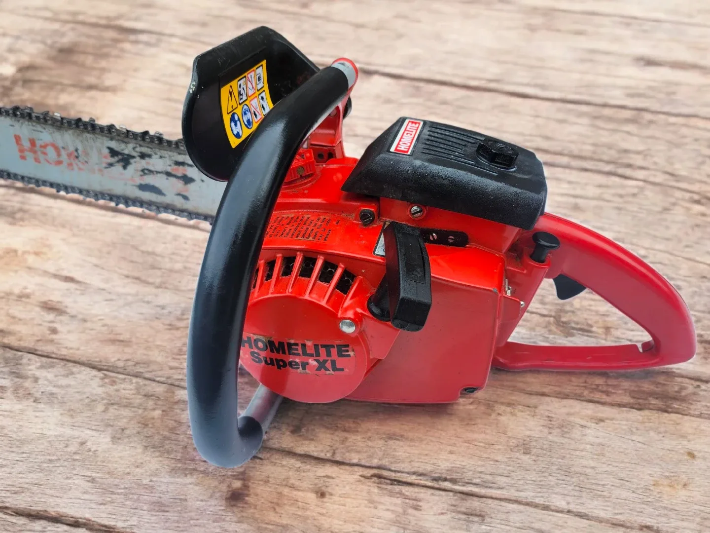 HOMELITE SUPER XL CHAINSAW 20 in blade 58 cc Low Millage 🥕 image indicator(5)