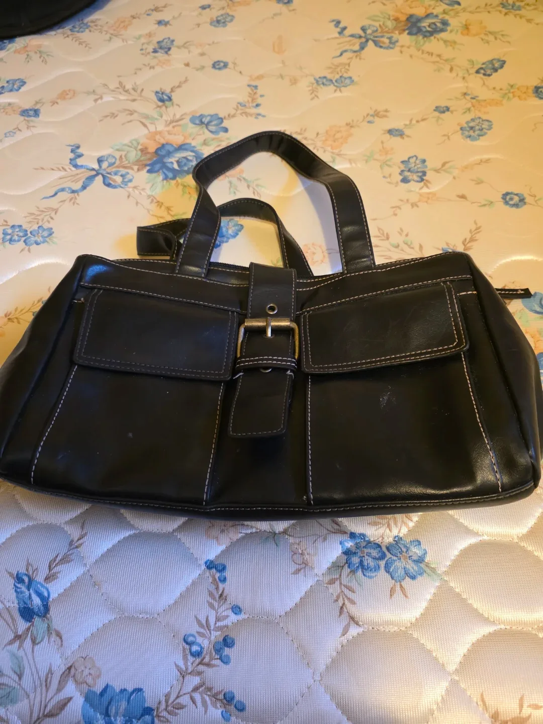 Black Leather Handbag