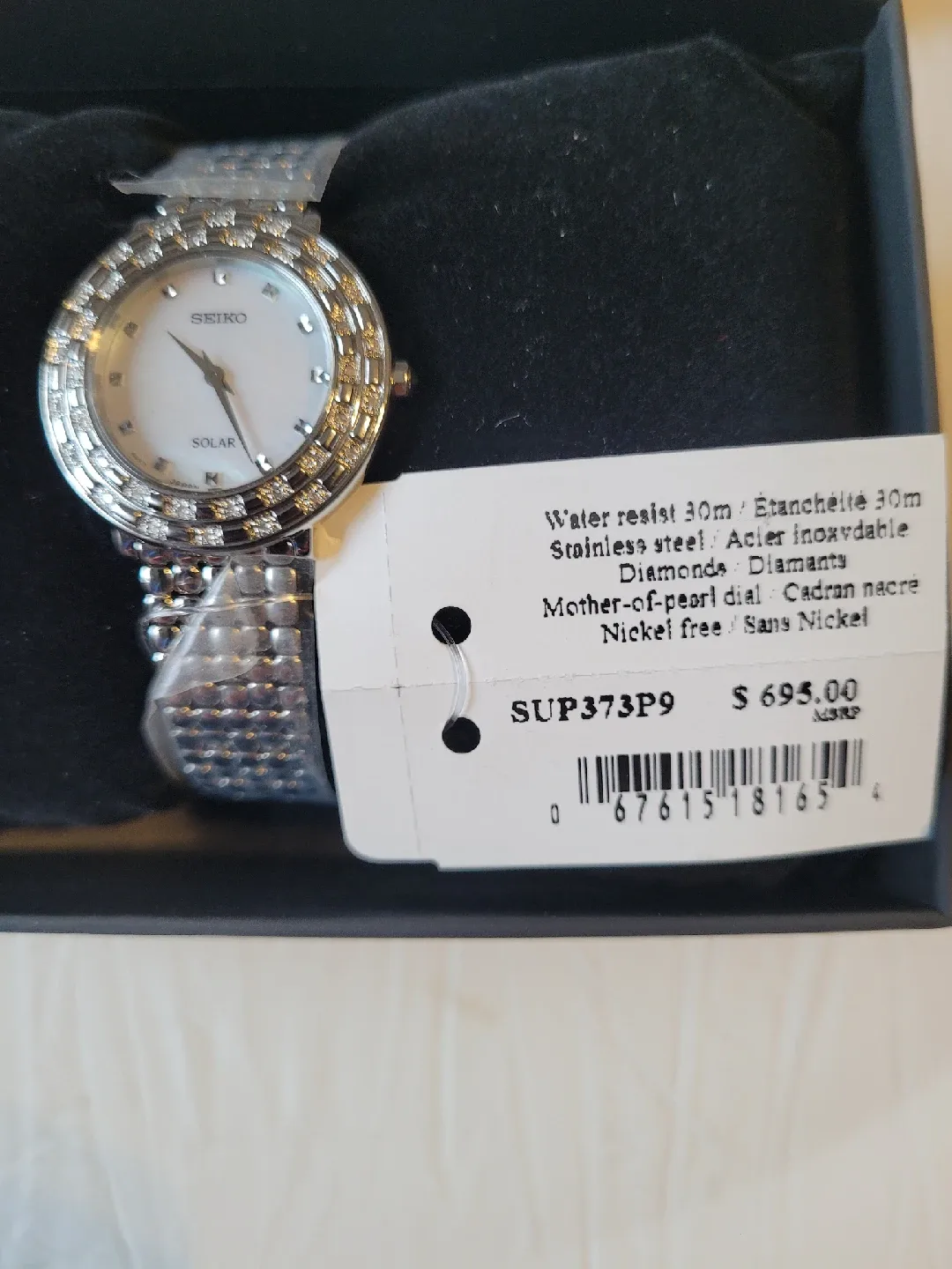 New Seiko Solar SUP373P9 Women's Watch image indicator(4)