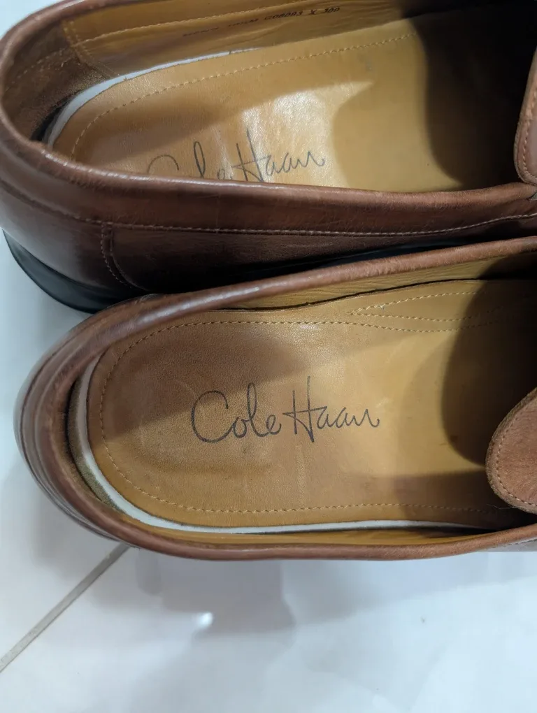 Cole Haan Brown Leather Loafers - Men's 10.5M image indicator(2)