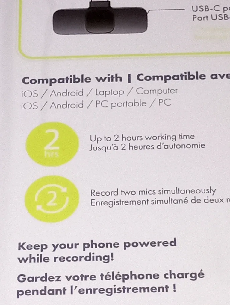 Powerology Rechargeable Wireless Microphone Set - New image indicator(4)