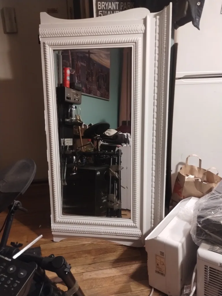 Antique Custom Wood Framed Mirror