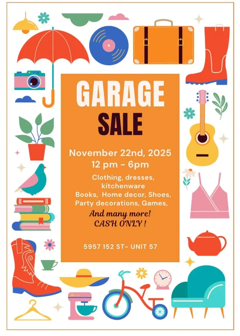 Garage Sale - Nov 22nd, 2025
