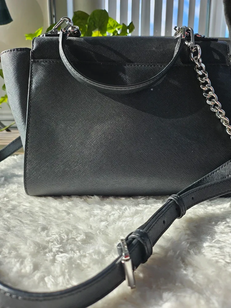 Michael Kors Black Leather Handbag image indicator(6)