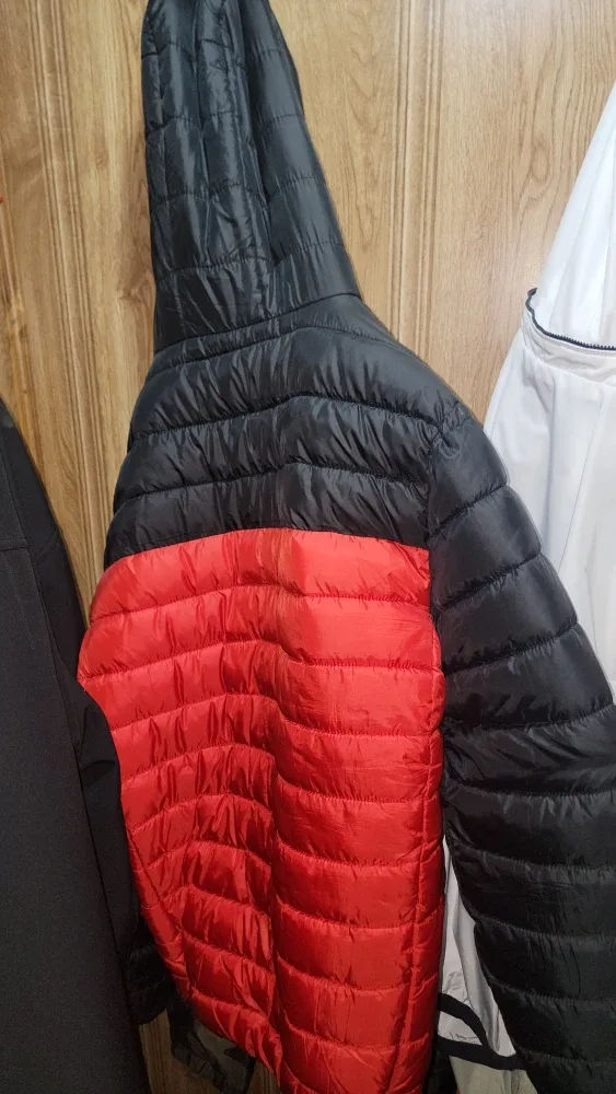 Puffer Jacket - Red and Black