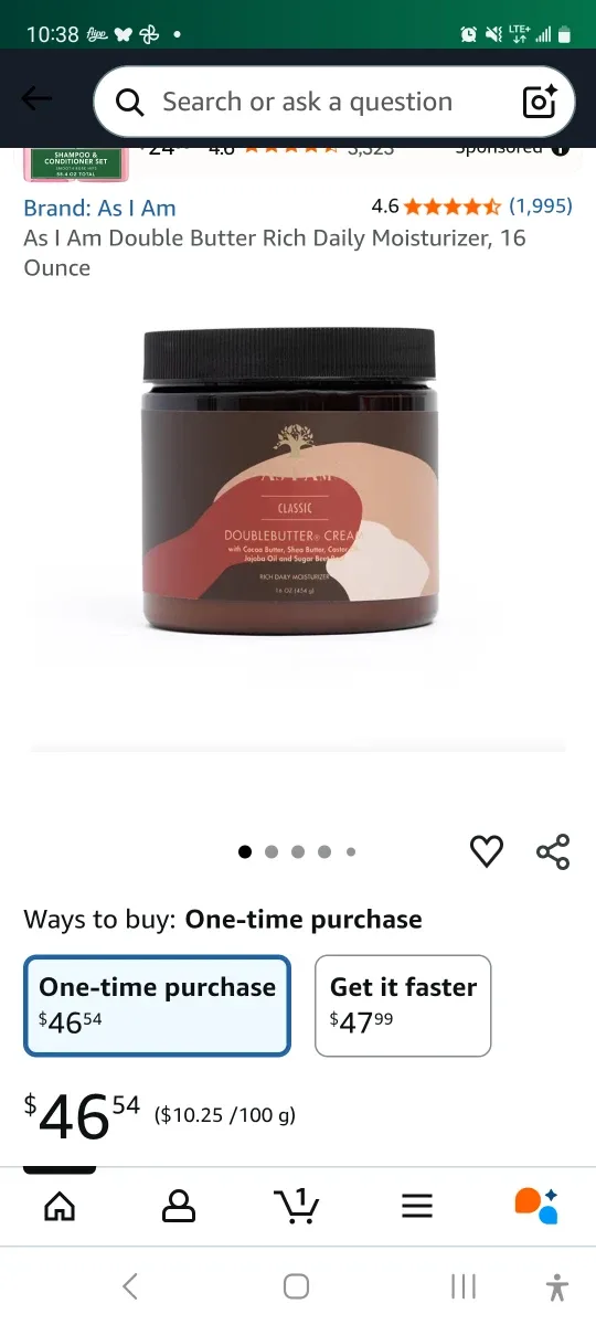 As I Am Double Butter Rich Daily Moisturizer, 16 oz