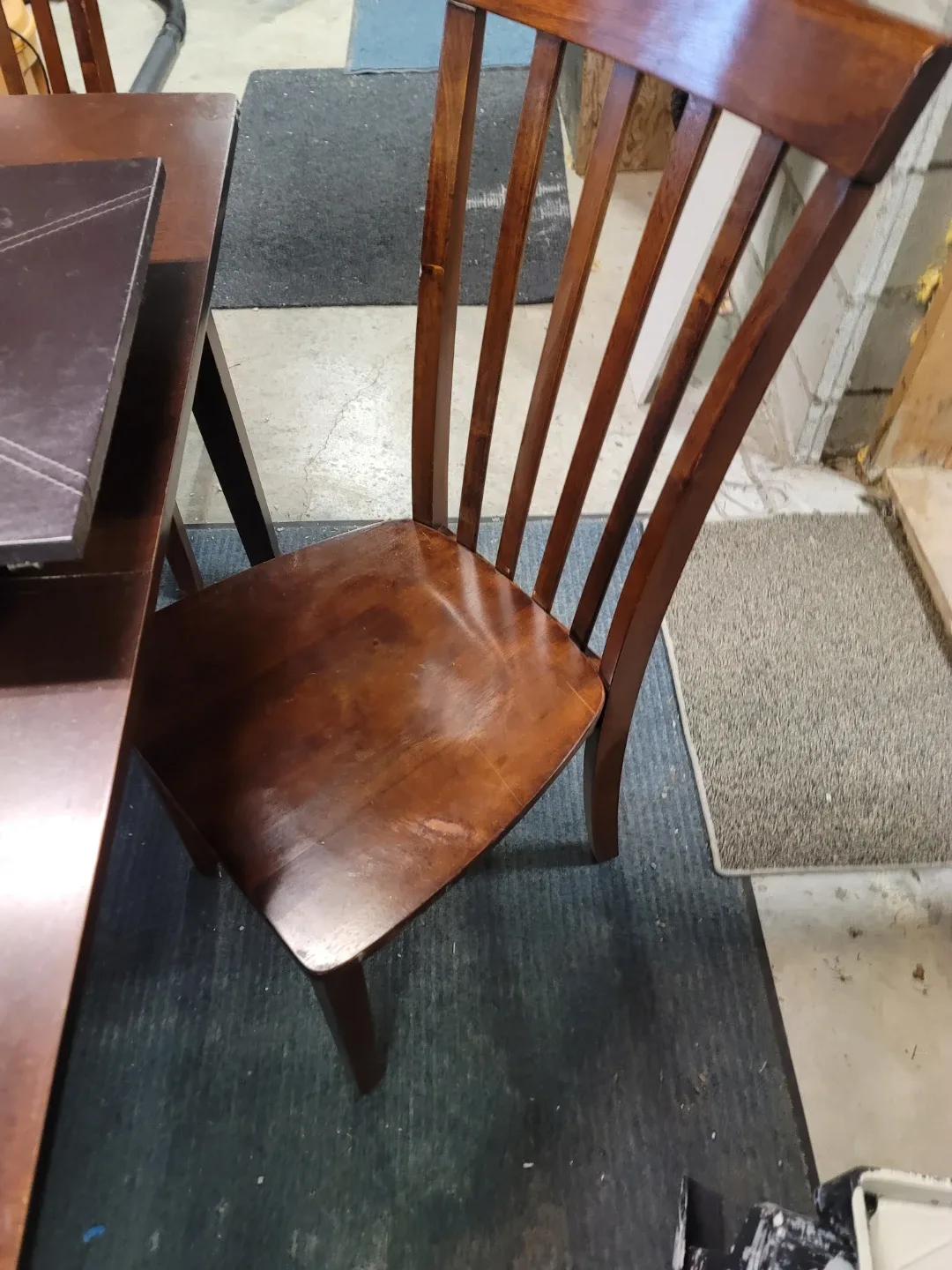 Solid Wood Dining Table with Four Chairs image indicator(5)