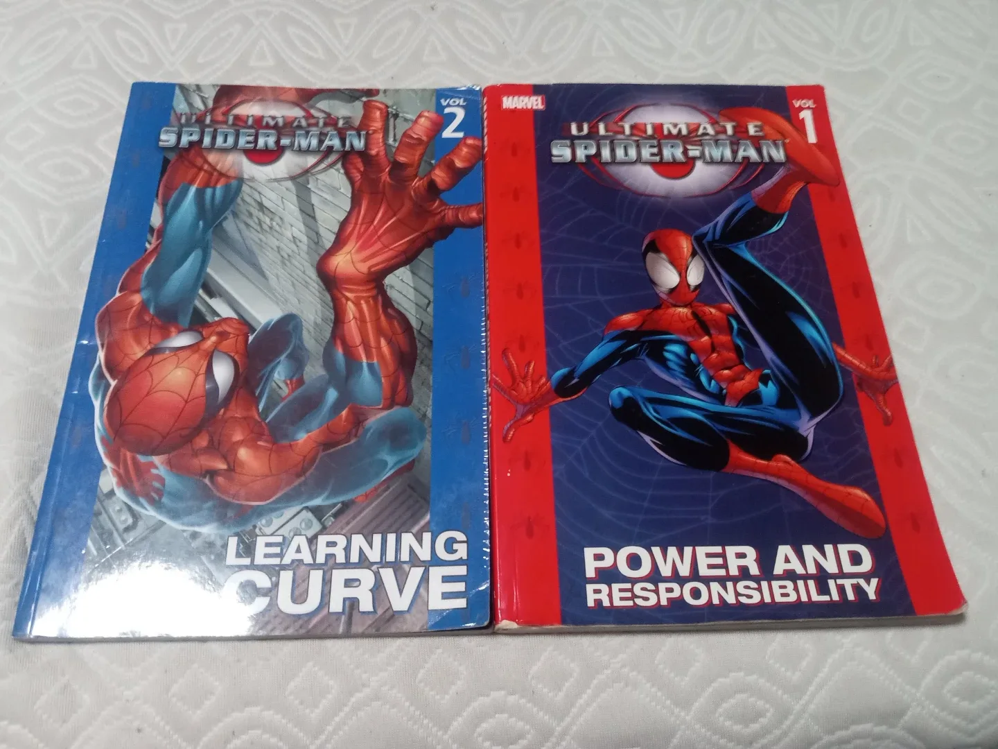 Ultimate Spider-Man Vol. 1 & 2 comic books