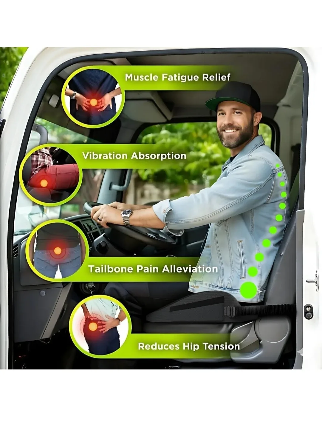 Truckules Breathable Seat Cushion image indicator(3)