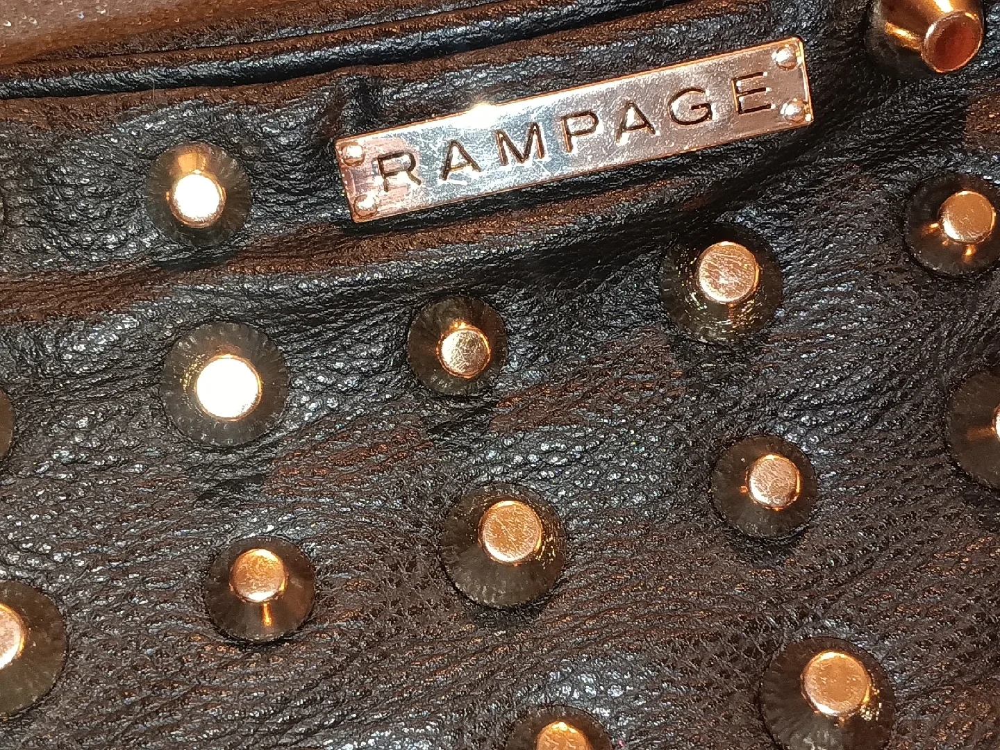 Rampage Black Studded Crossbody Bag image indicator(2)
