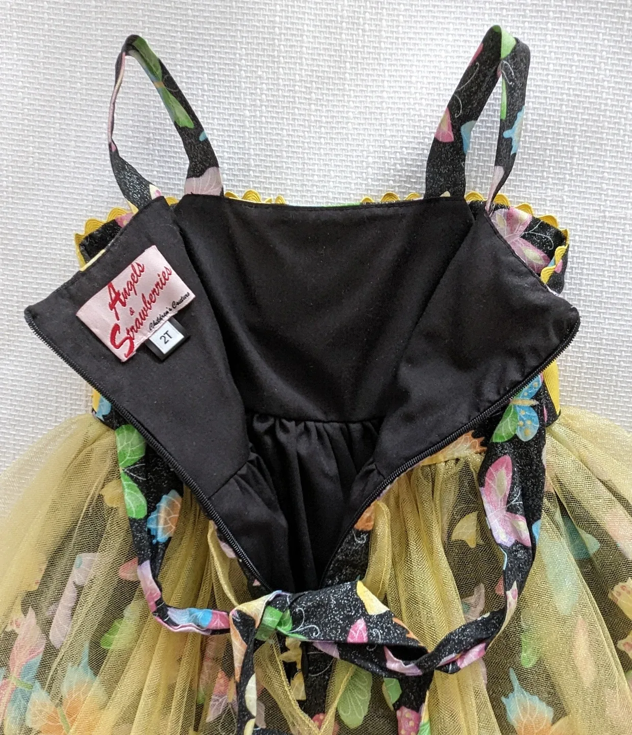 Girl dress Butterfly Print image indicator(3)