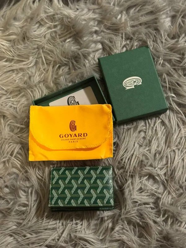 Goyard Green Card Holder with Box thumbnail
