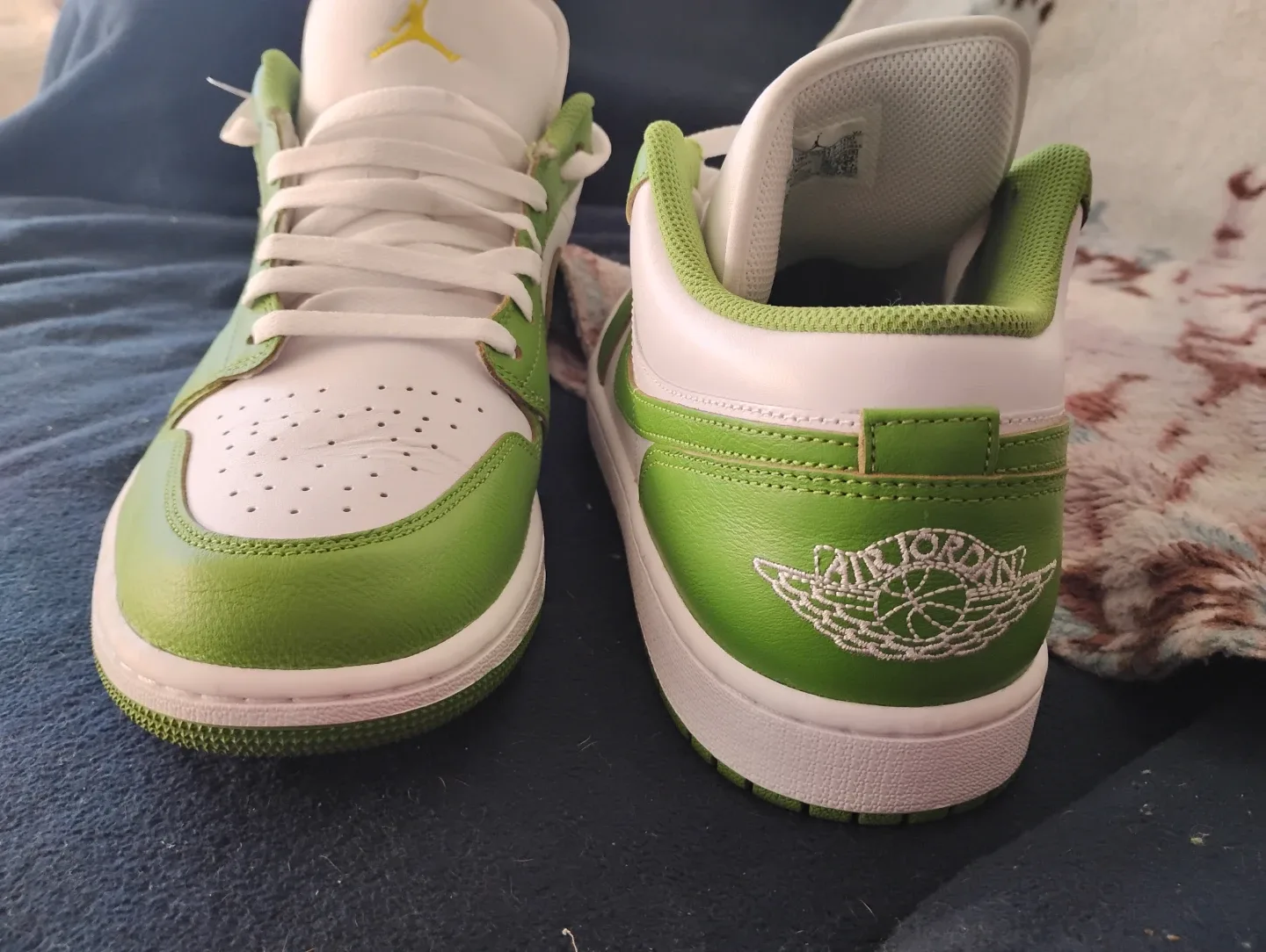 Air Jordan 1 Low White/Green Shoes