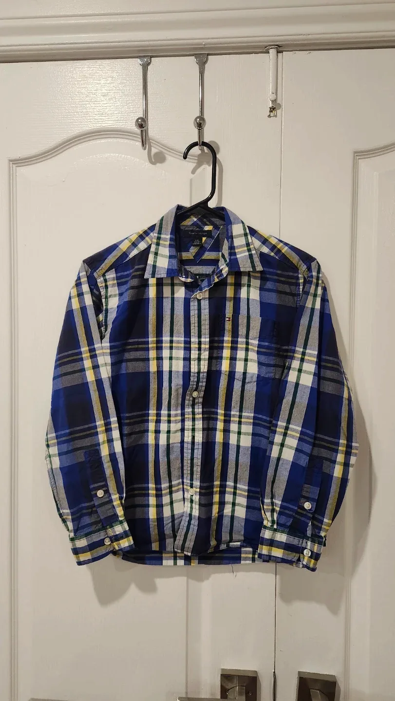 Set of 2 Tommy Hilfiger Plaid Shirt - kids Size L (12-14) image indicator(5)