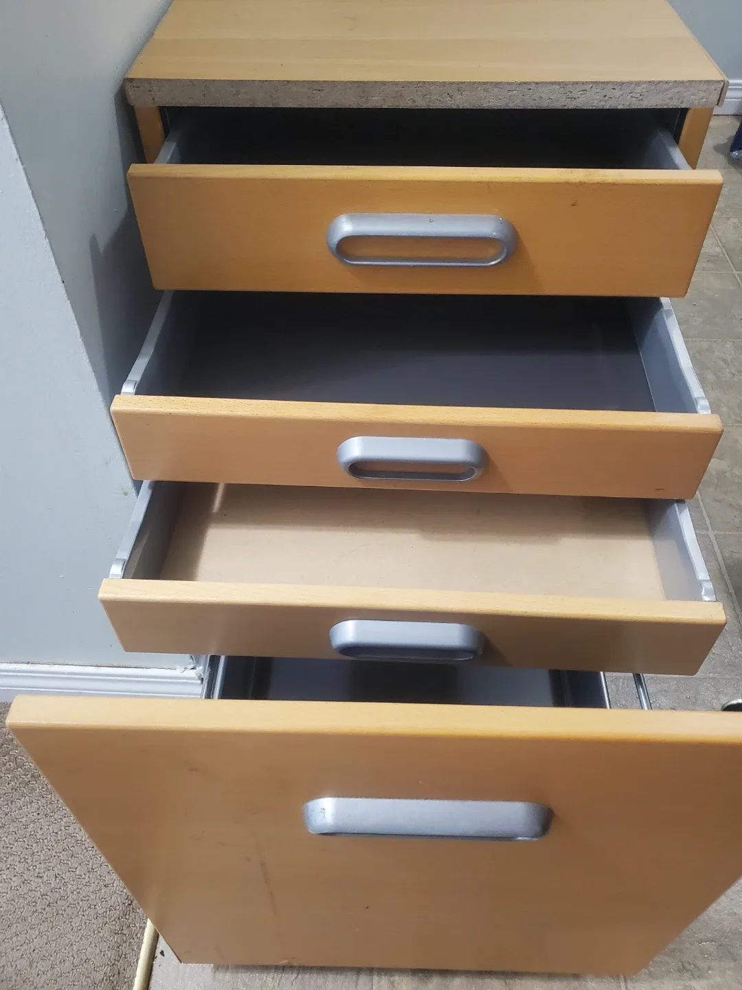 Wooden 4-Drawer Cabinet image indicator(4)