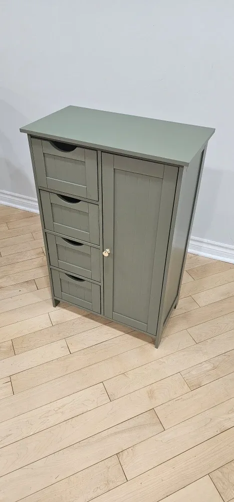 Green Cabinet with Drawers