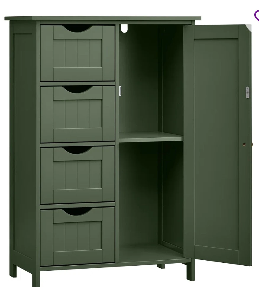 Green Cabinet with Drawers - photo 4