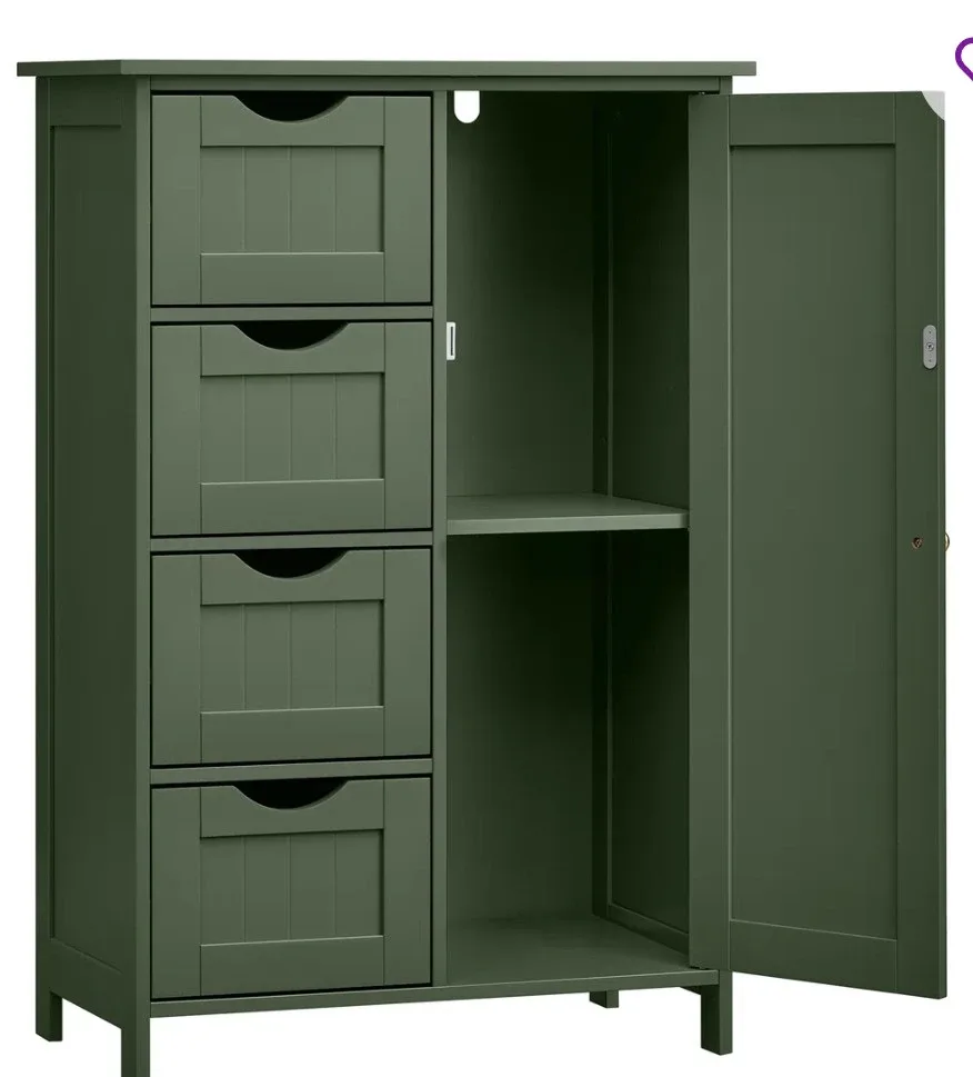 Green Cabinet with Drawers image indicator(4)