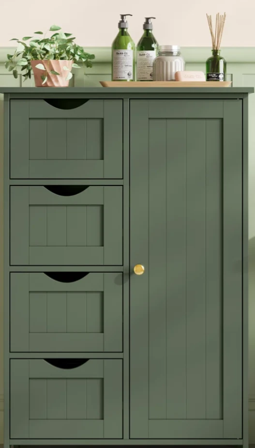 Green Cabinet with Drawers - photo 5