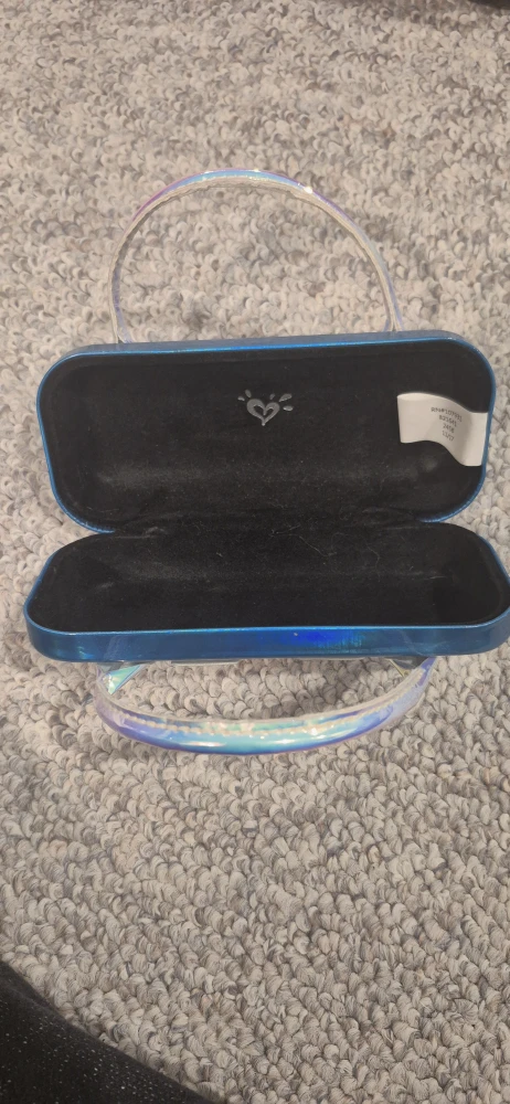 Blue Glitter glasses Case - photo 2