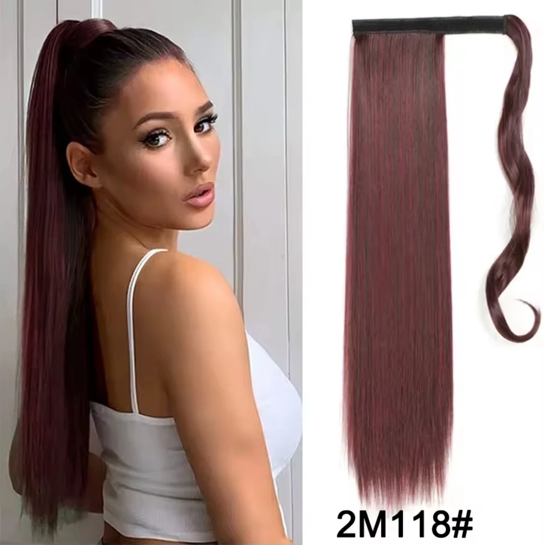 Hair Extension Ponytail - Red/Dark