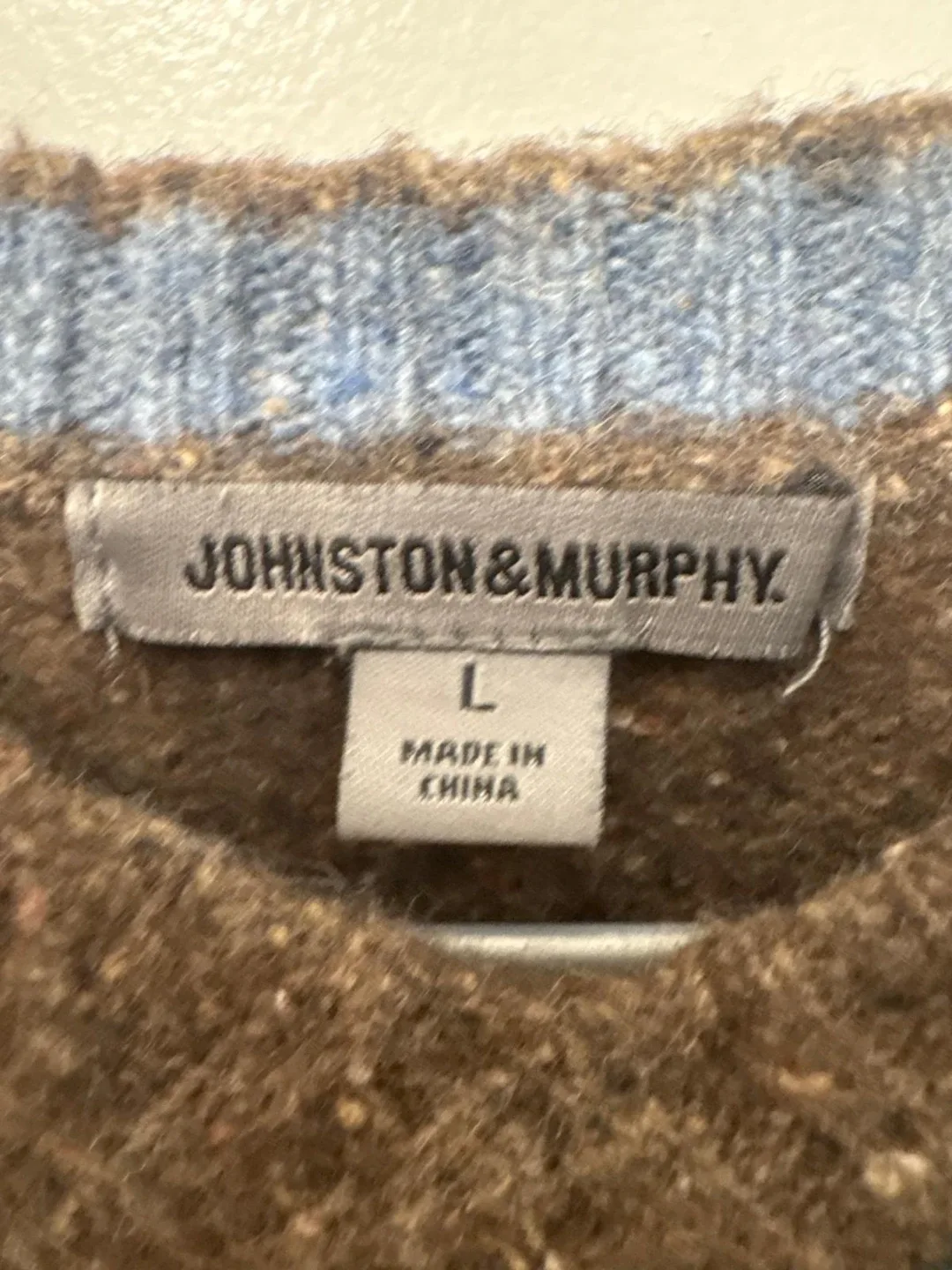 Johnston & Murphy Argyle Sweater - Size L image indicator(2)