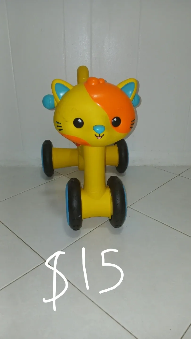 Yellow Cat Walker Ride-on Toy thumbnail