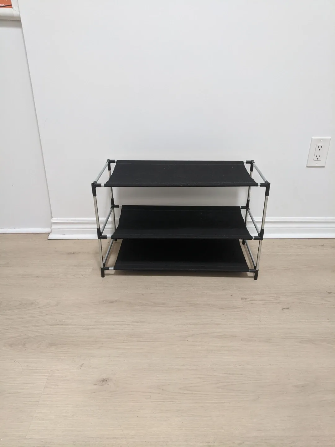 3-Tier Shoe Rack - Black thumbnail