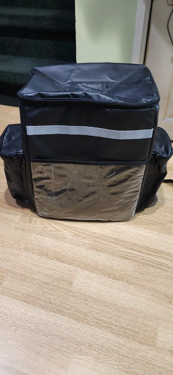 Delivery Backpack - Black.14"W-9.5"W-16"H. Price firm final image indicator(2)