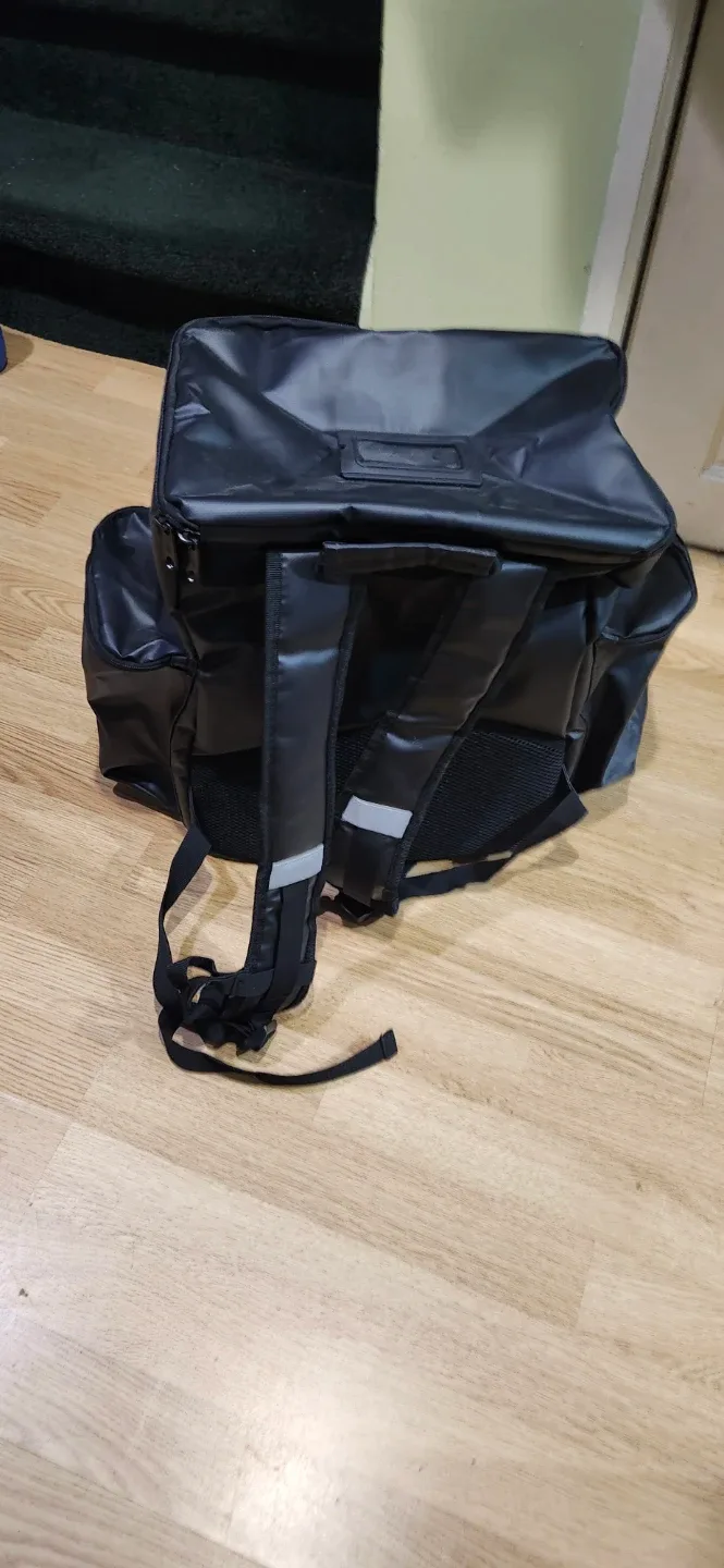 Delivery Backpack - Black.14"W-9.5"W-16"H. Price firm final image indicator(4)
