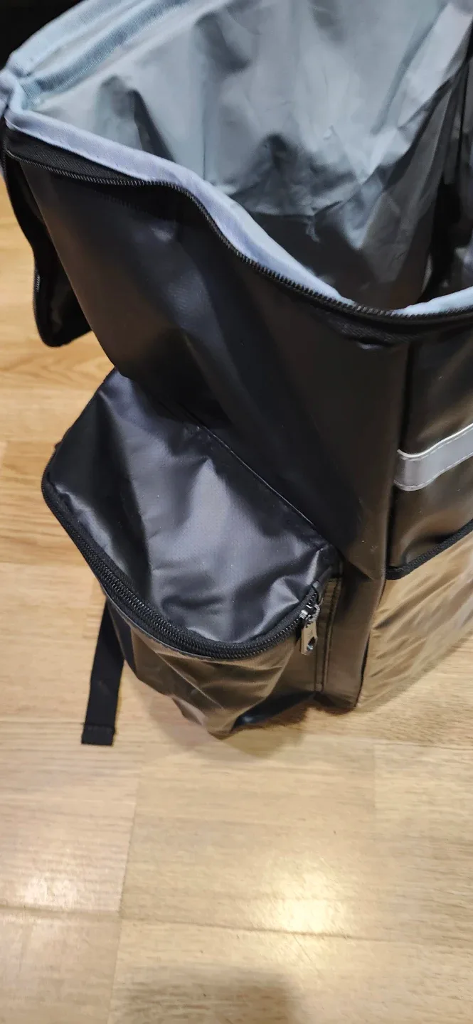 Delivery Backpack - Black.14"W-9.5"W-16"H. Price firm final image indicator(6)