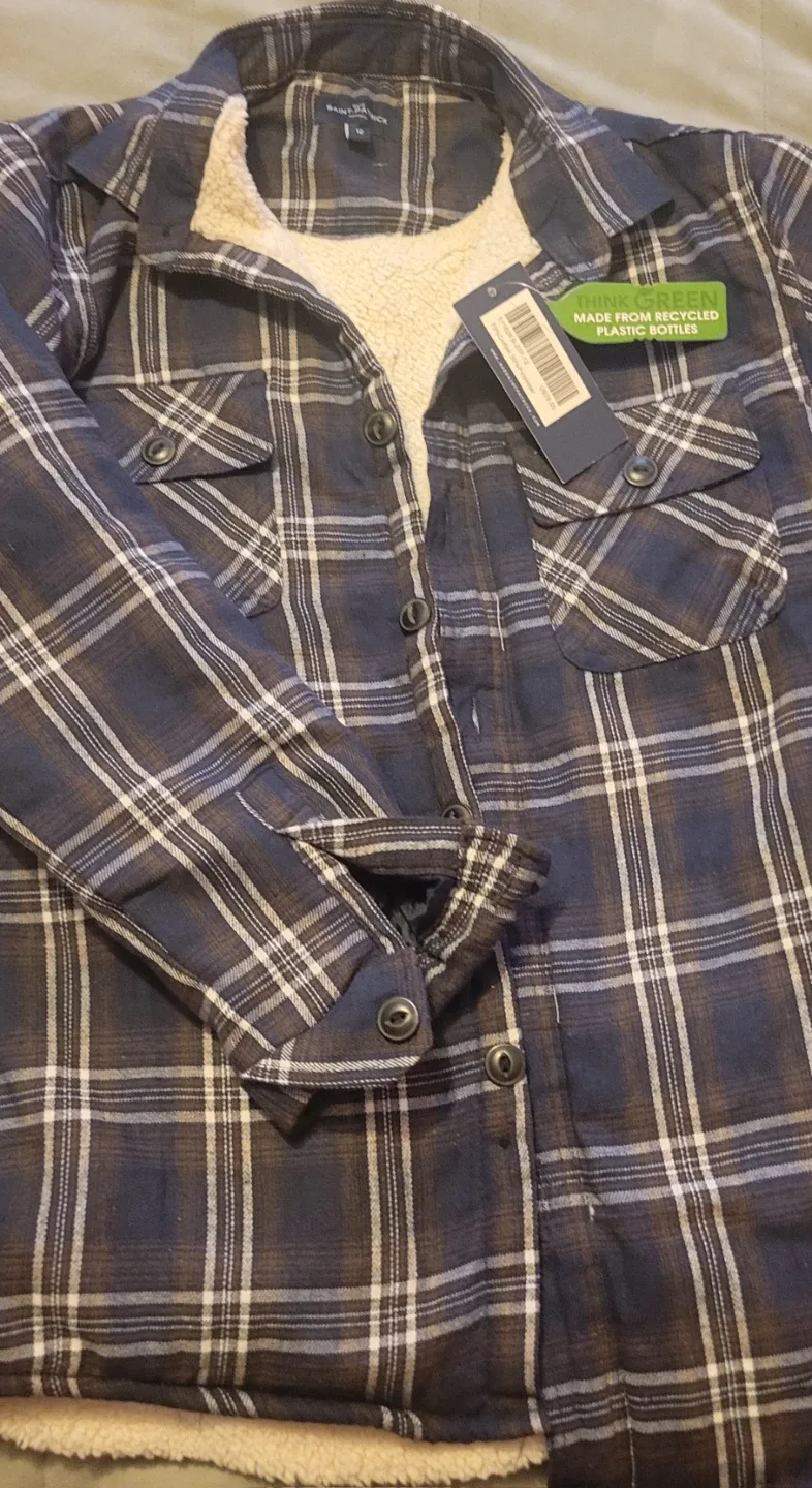 Saint Patrick Flannel Shirt Jacket - New with Tags thumbnail