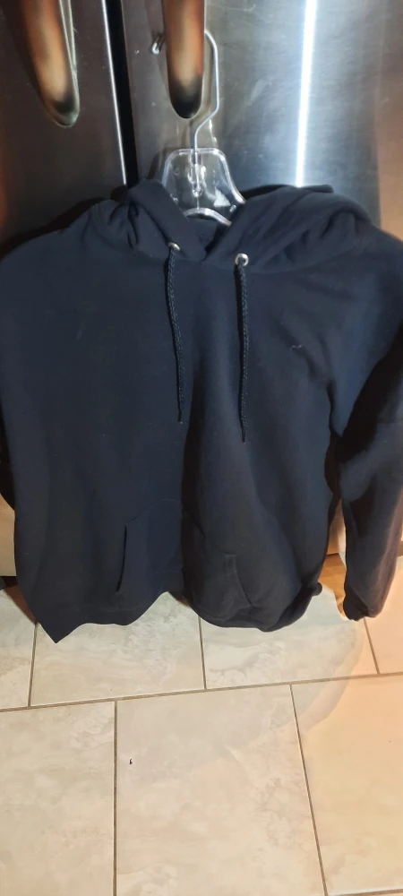 New Mens Hanes EcoSmart Black Hoodie - XL - photo 3
