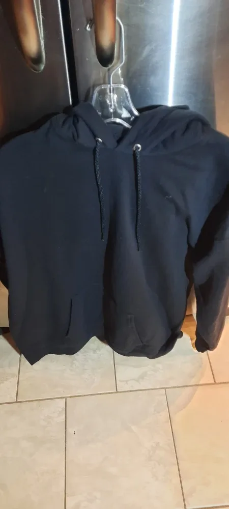 New Mens Hanes EcoSmart Black Hoodie - XL image indicator(3)