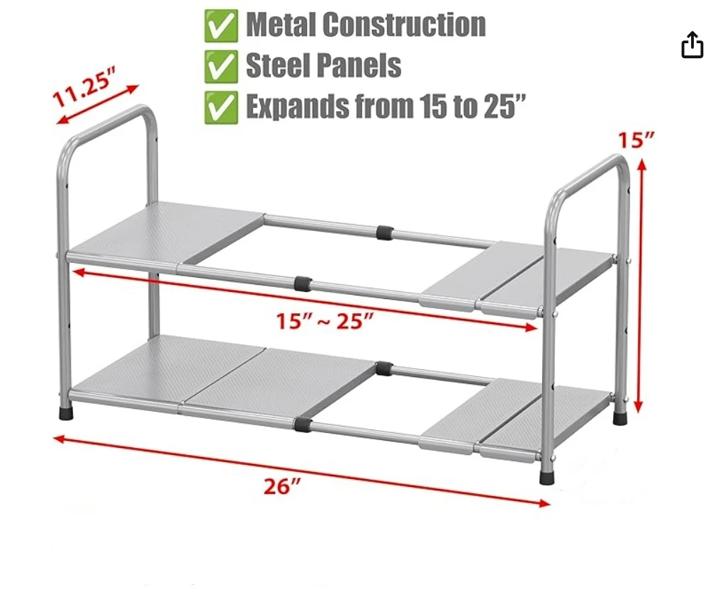 2- Tier Expandable Organizer - photo 3