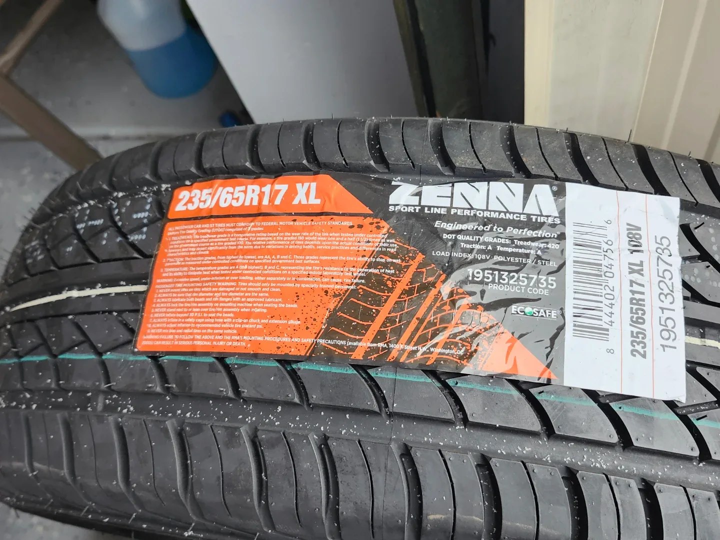 Set of 4 Zeetex ZT6000 Tires 235/65R17 XL - NEW image indicator(7)