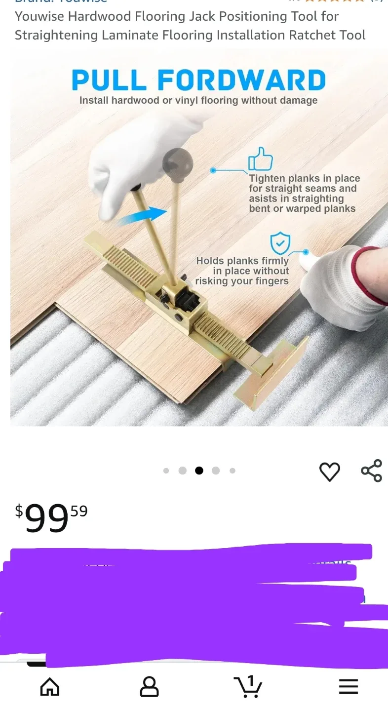New Youwise Hardwood Flooring Jack Positioning Tool image indicator(2)
