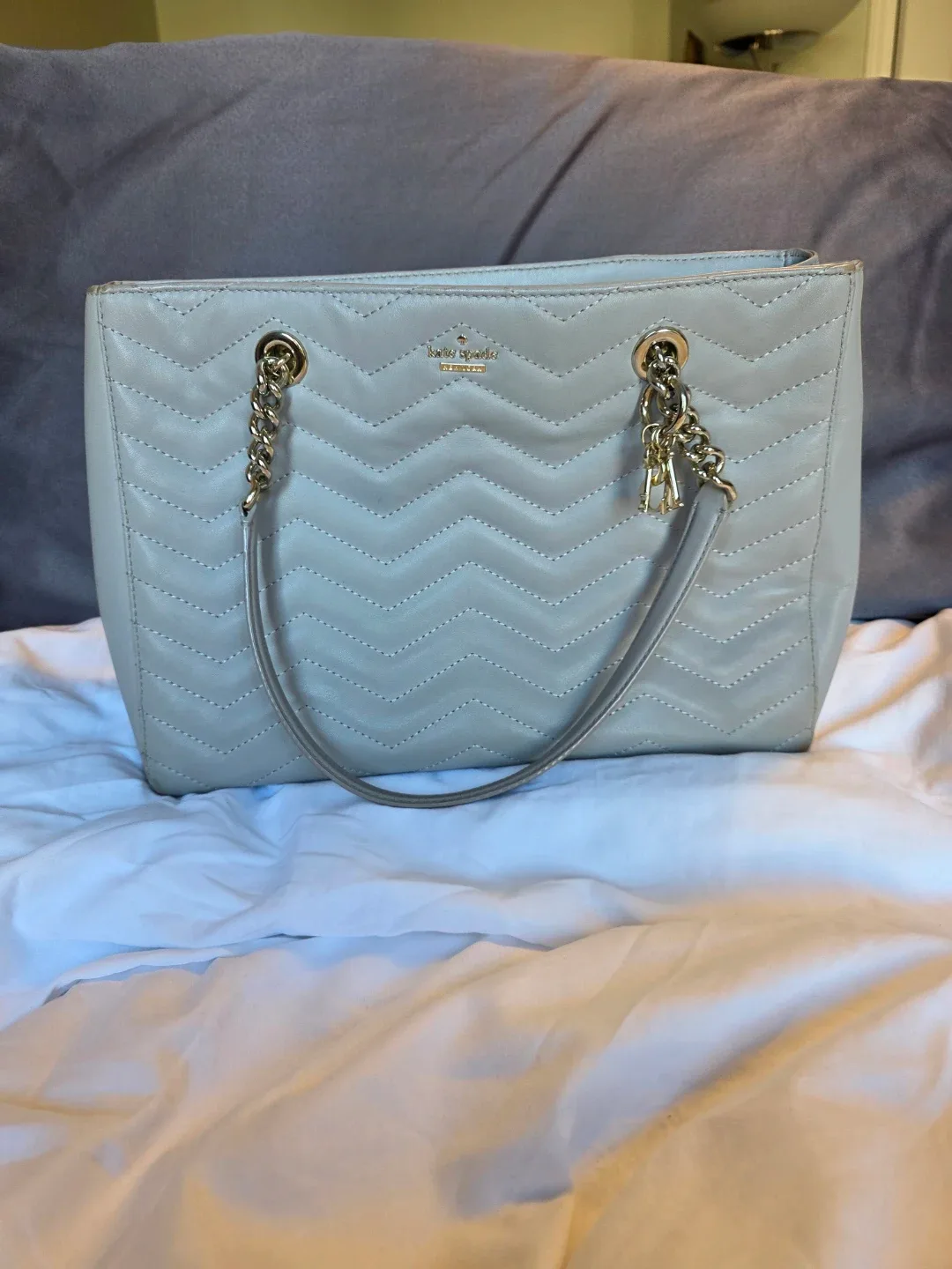 Kate Spade Reese Park Courtinee Shoulder Bag - Light Grey image indicator(2)