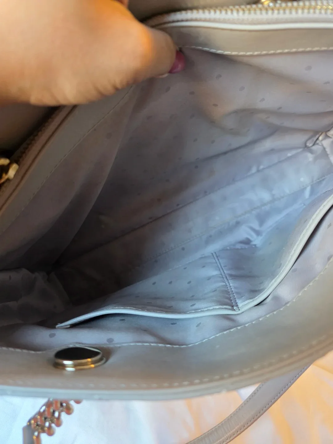 Kate Spade Reese Park Courtinee Shoulder Bag - Light Grey image indicator(5)