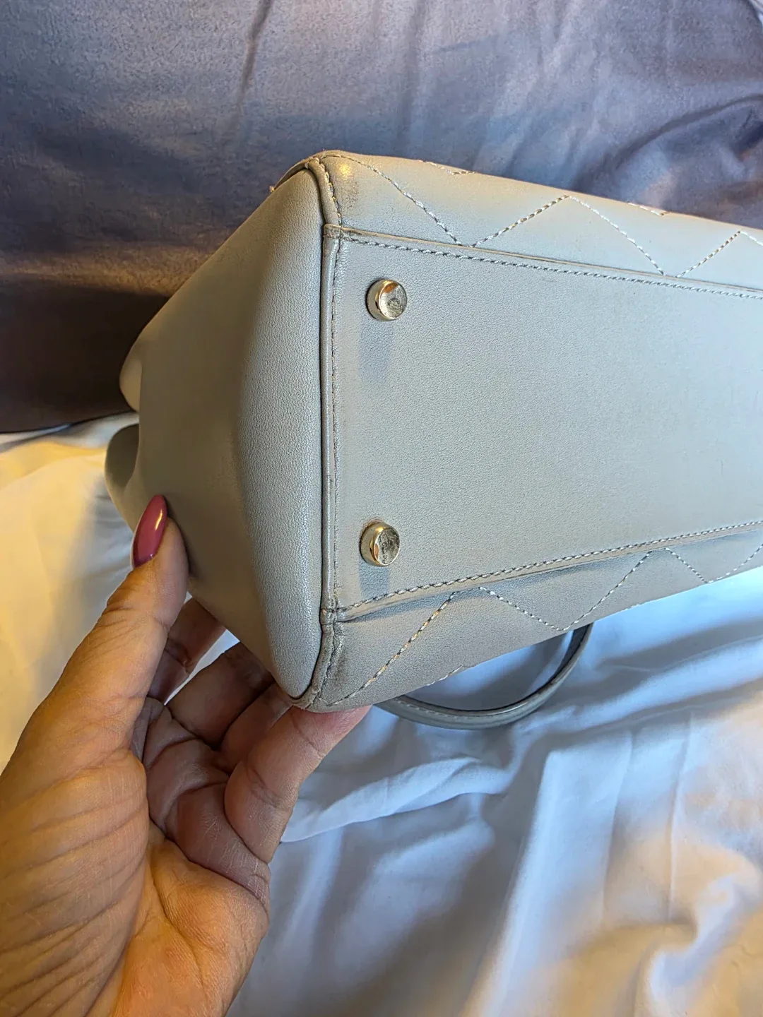 Kate Spade Reese Park Courtinee Shoulder Bag - Light Grey image indicator(6)